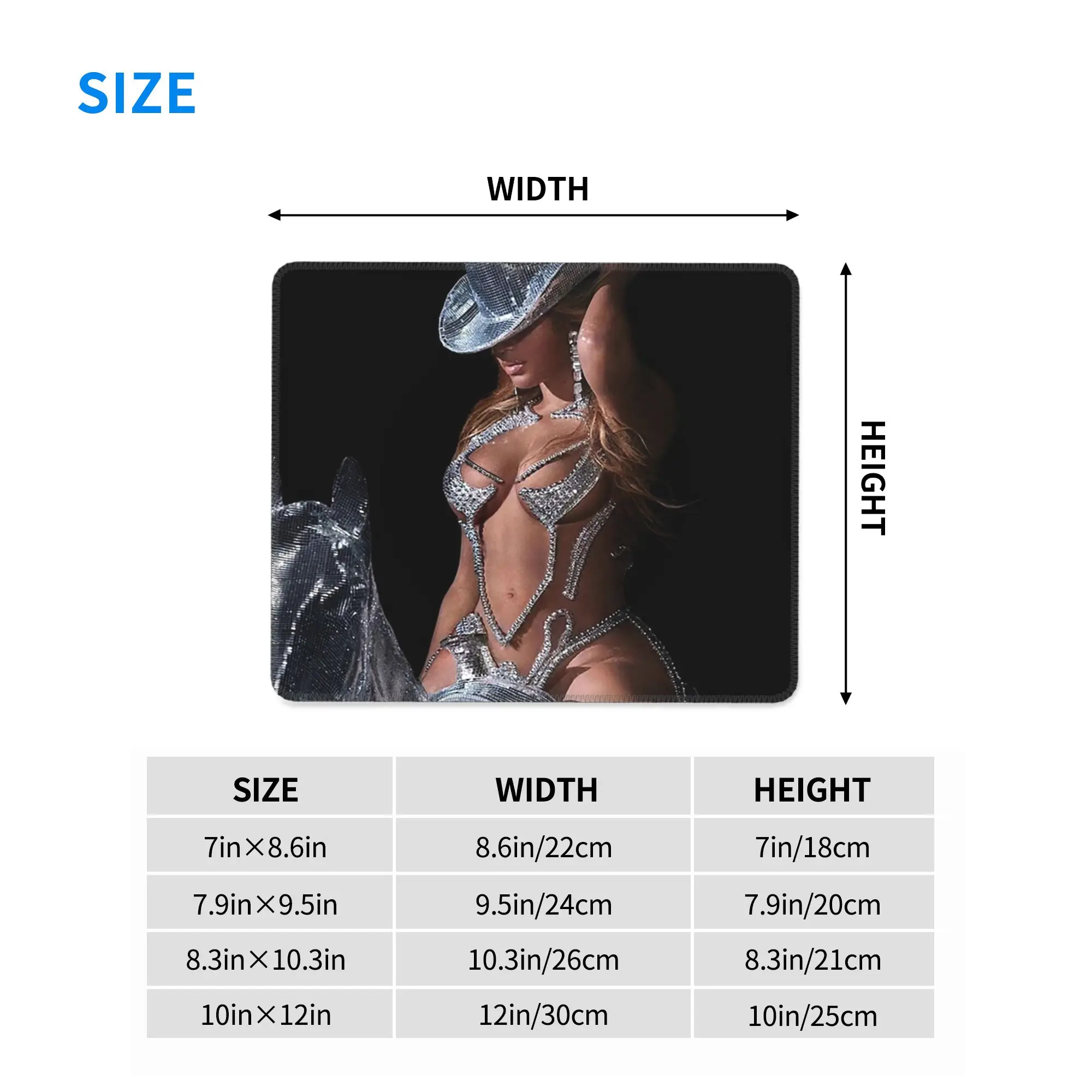 Bey My House Singer Beyonce Renaissance Tour Mouse Pad Computer Keyboard Mouse Mat Gaming PC Laptop Desk Mat Office Table Mats