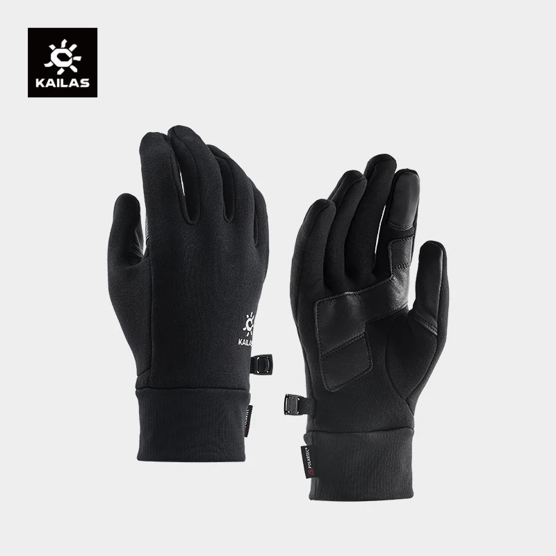 

Новые мужские флисовые перчатки KAILAS Polartec Stretch с полными пальцами, зимние теплые перчатки с сенсорным экраном для пеших прогулок KM2604102