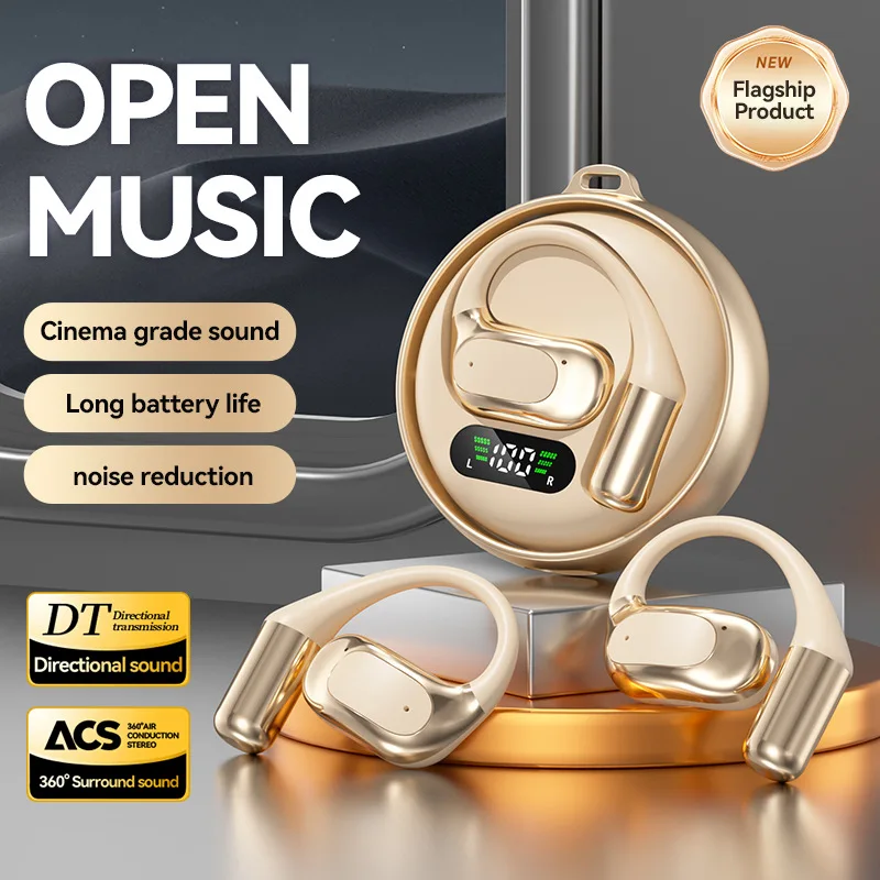 يمكن تدوير سماعة الرأس بلوتوث الجديدة لـ OWS، تتمتع عمر بطارية طويل، طراز محمول معلق على الأذن لاسلكيًا بشعبية كبيرة #2