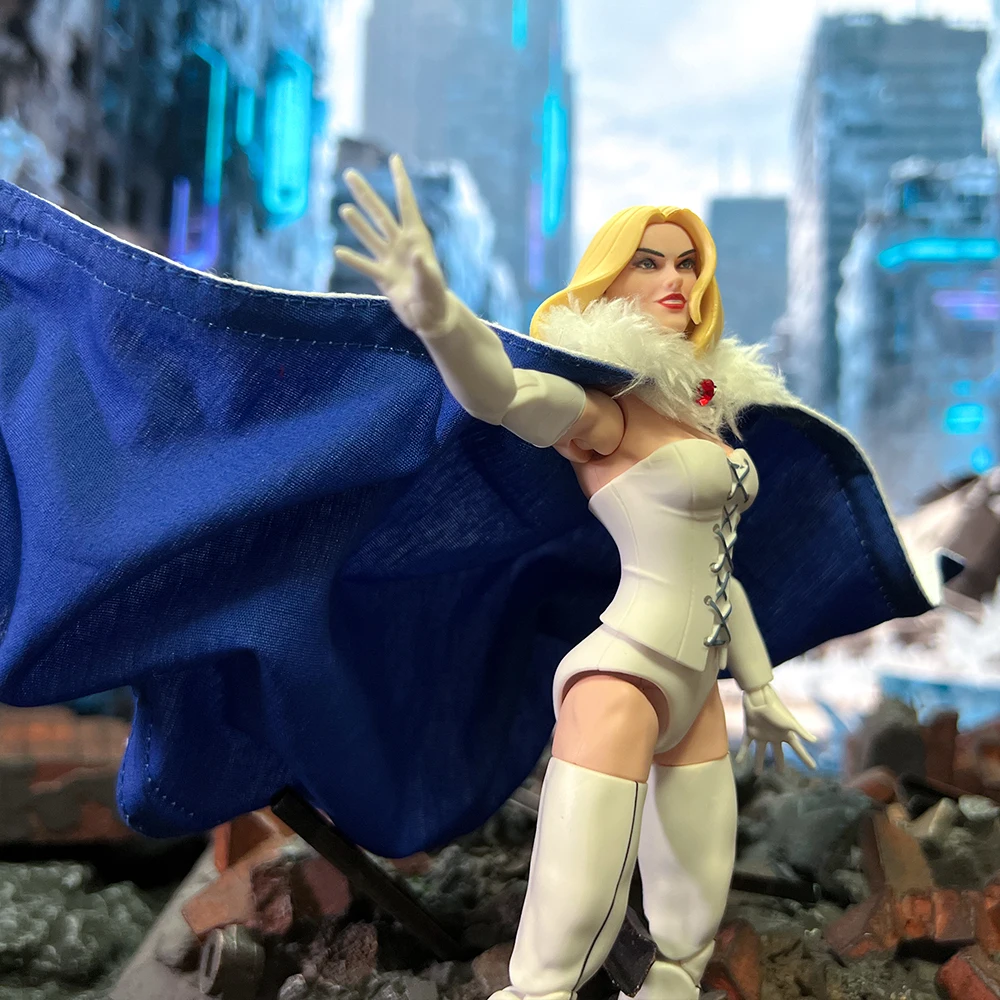 اليدوية 1/12 مقياس أنثى شخصية كوميدية الأبيض الملكة X-Men 97 الوجهين عباءة اكسسوارات ل 6in عمل نموذج لجسم