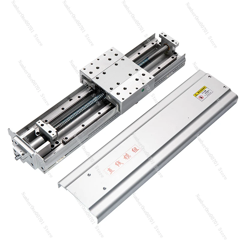 130 wide fully enclosed slide table, double rail electric high-load precision stepping servo screw heavy-duty slide table module