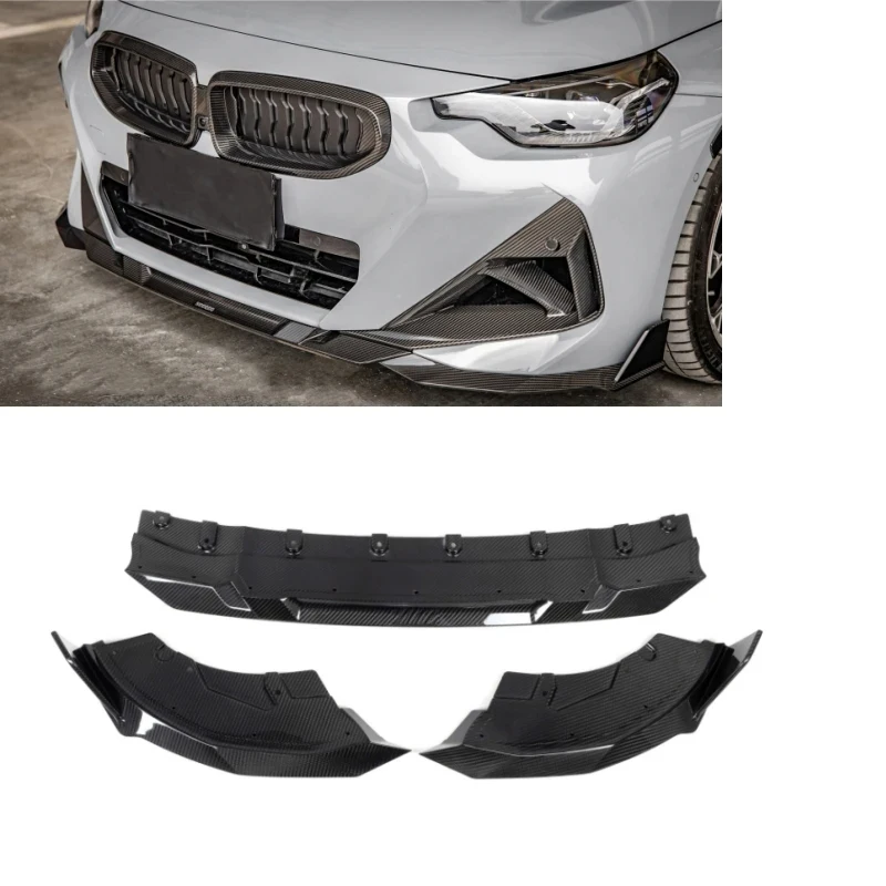 

Dry Carbon Fiber SQ Style Front Bumper Lip Sps 3PCS for 2 Series G42 Sports 2-Door 2022-IN G42 Front Lip