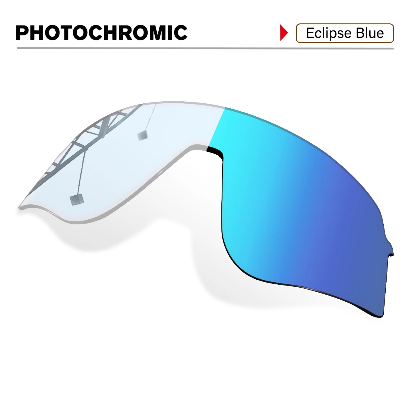 Adapt Clear To Blue Replacement Lenses Compatible With Oakley Sutro Lite Sweep OO9465 Sunglass Frame