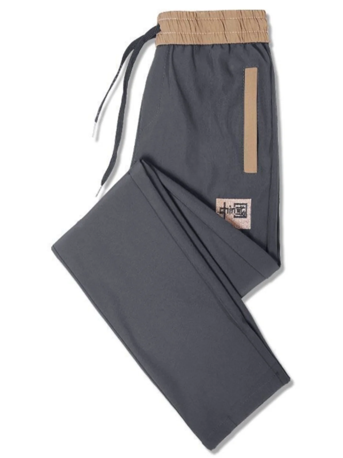 

Мужские повседневные брюки прямого кроя на флисовой подкладке, осенне-зимние спортивные брюки больших размеров, универсальные свободные брюки для делового повседневного стиля