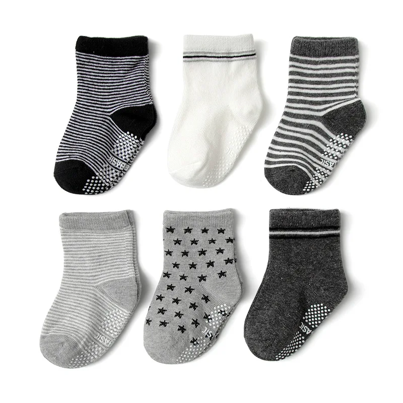 12pairs Set Cotton Baby Socks Boys Girls Anti Slip Floor Socks Toddler Children's Socks for Newborn Accessories