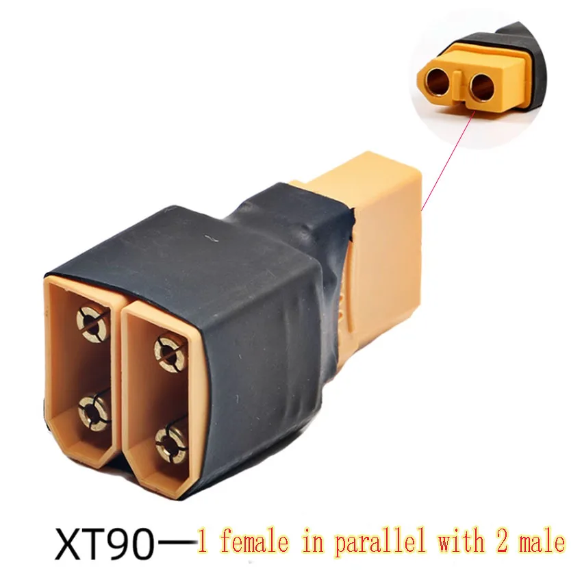 XT90 Parallel Adapter Connectors Battery Series Connection Cable For RC Lipo Battery Airplane Quadcopter Drone