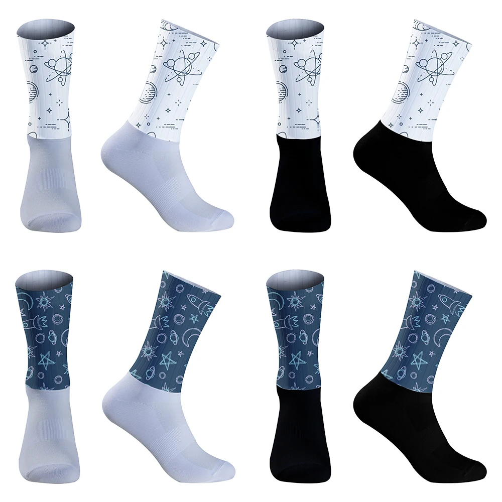 

Bicycle Sport Running Bike SocksAnti Slip Silicone 2024 New Summer Aero Socks Cycling Socks