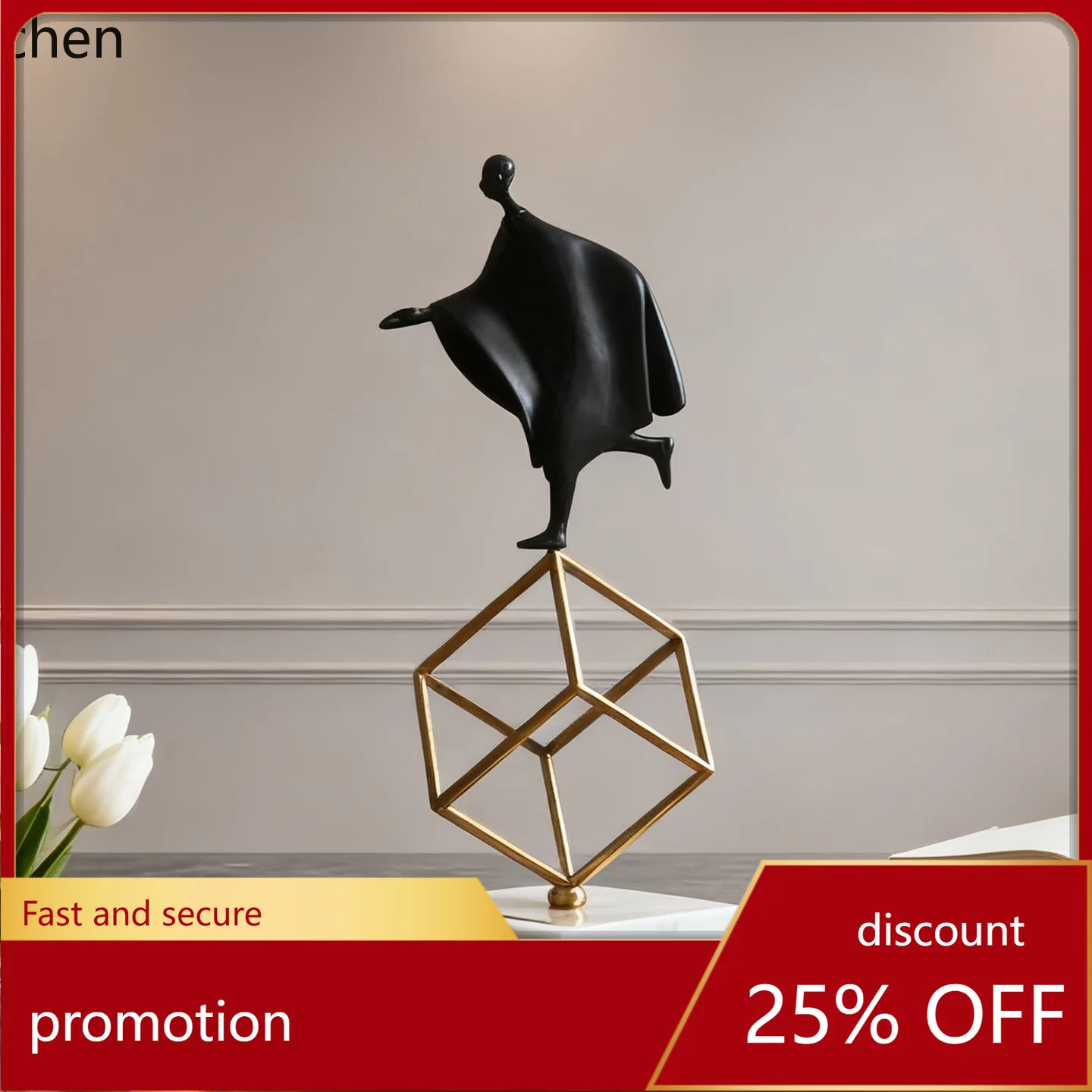 

HT Creative Ornaments Living Room Entrance Model Room Display Window Metal Decorations Home Decor Items