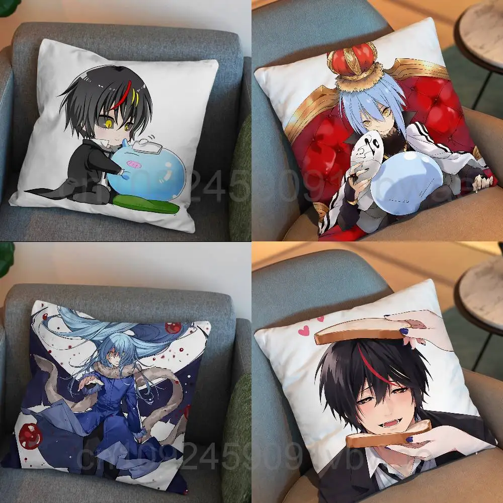 Slime Diablorimuru Tensura day gift Pillow Case Living Room Sofa Cushion Cover Suitable For Home Bedroom Room custom Decoration