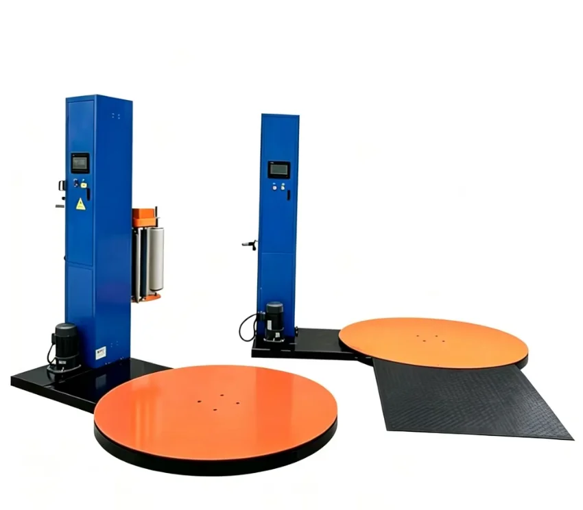 Intelligent Plastic Wrapping Film Packaging Machine Automatic Stretch Wrapper Warehouse Cargo Packing Pallet Wrapping Machine
