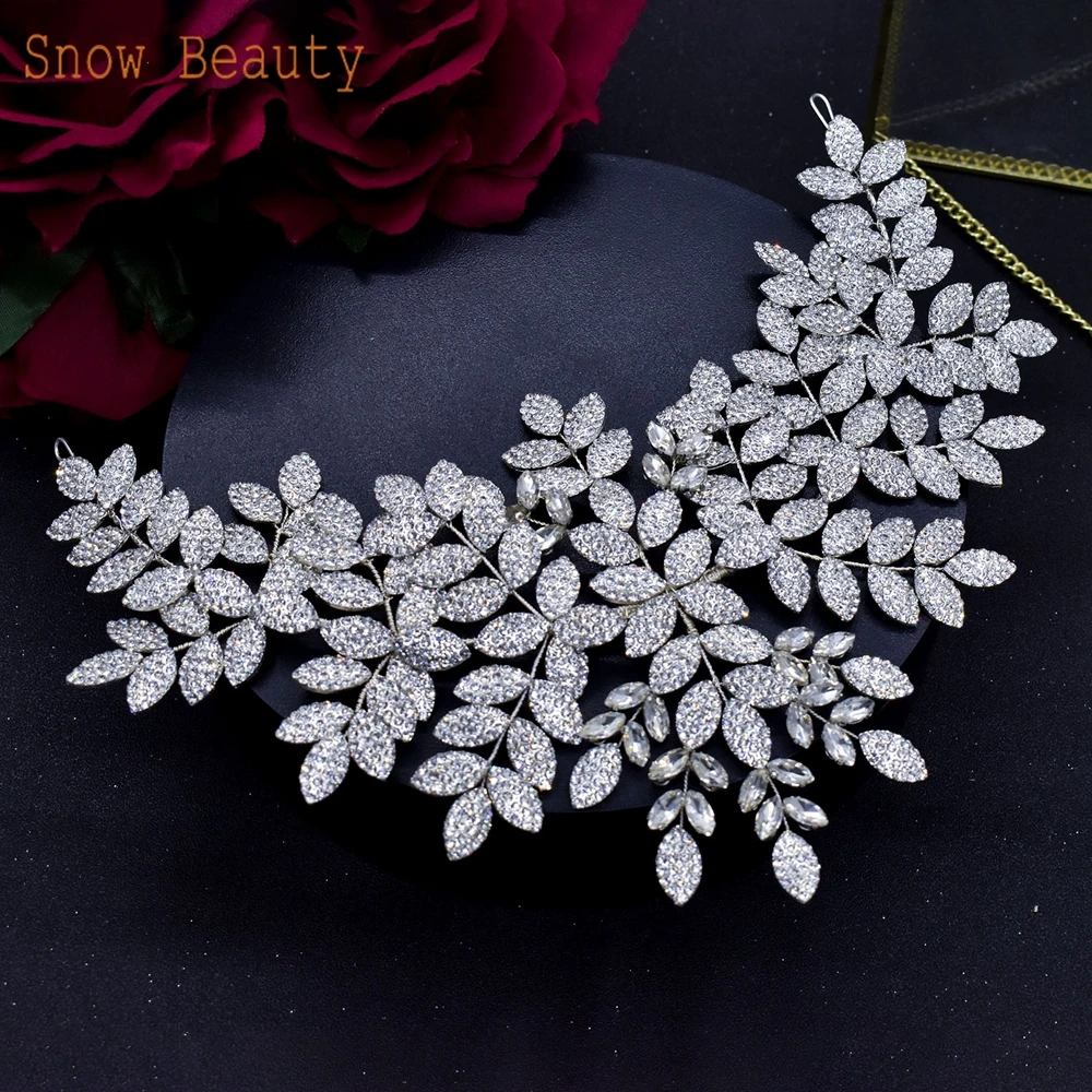 DZ021 Elegant Bridal Headwear Hair Jewelry Party Headpieces Wedding Hair Accessories Hairbands Fashion Rhinestones Headband