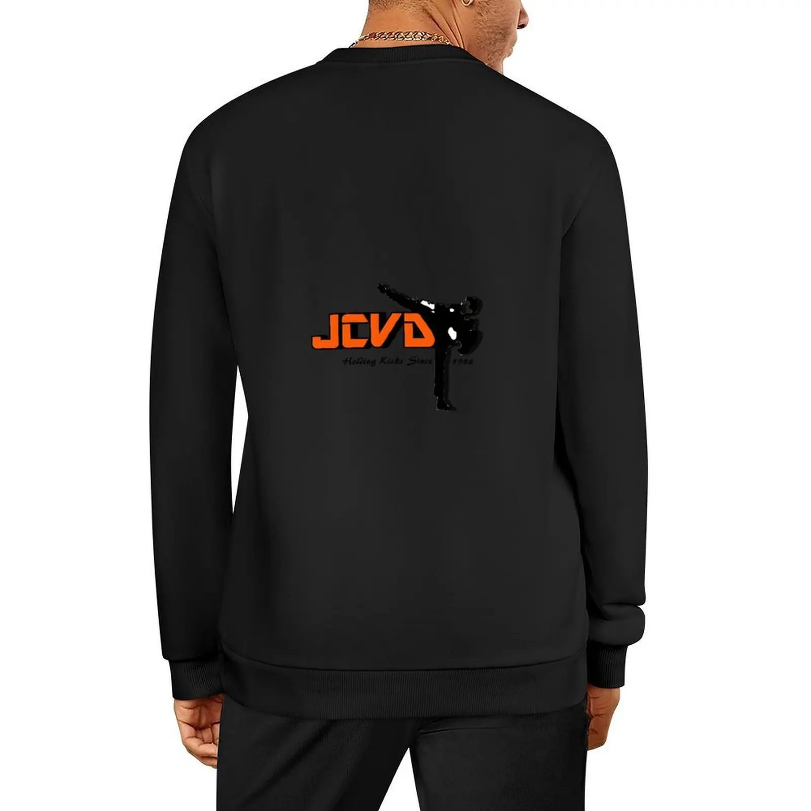 

JCVD Logo Pullover autumn clothes men's clothes graphic t shirts men mens clothing sweatshirt male