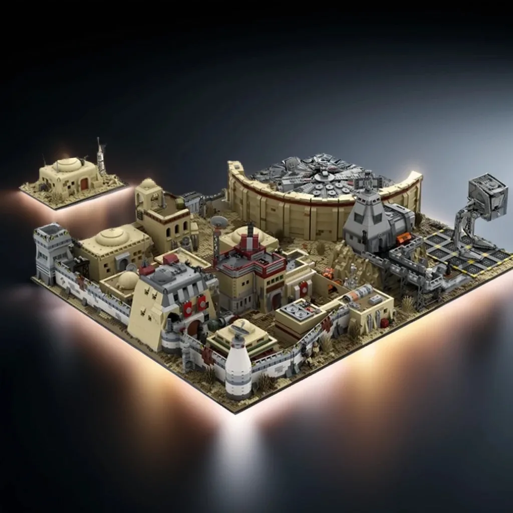

13929 шт. MOC Star Batter Tatooine Mosed Eisleys Cantina Chapter DIY модель строительные блоки игрушки на день рождения подарок