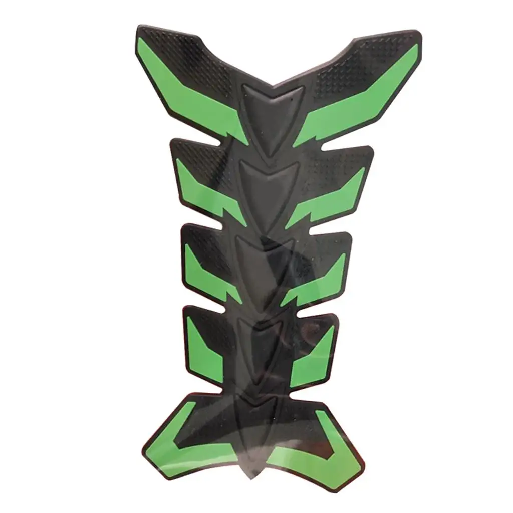 

3D Motorcycle Green Universal Fuel Oil Tank Decal Sticker