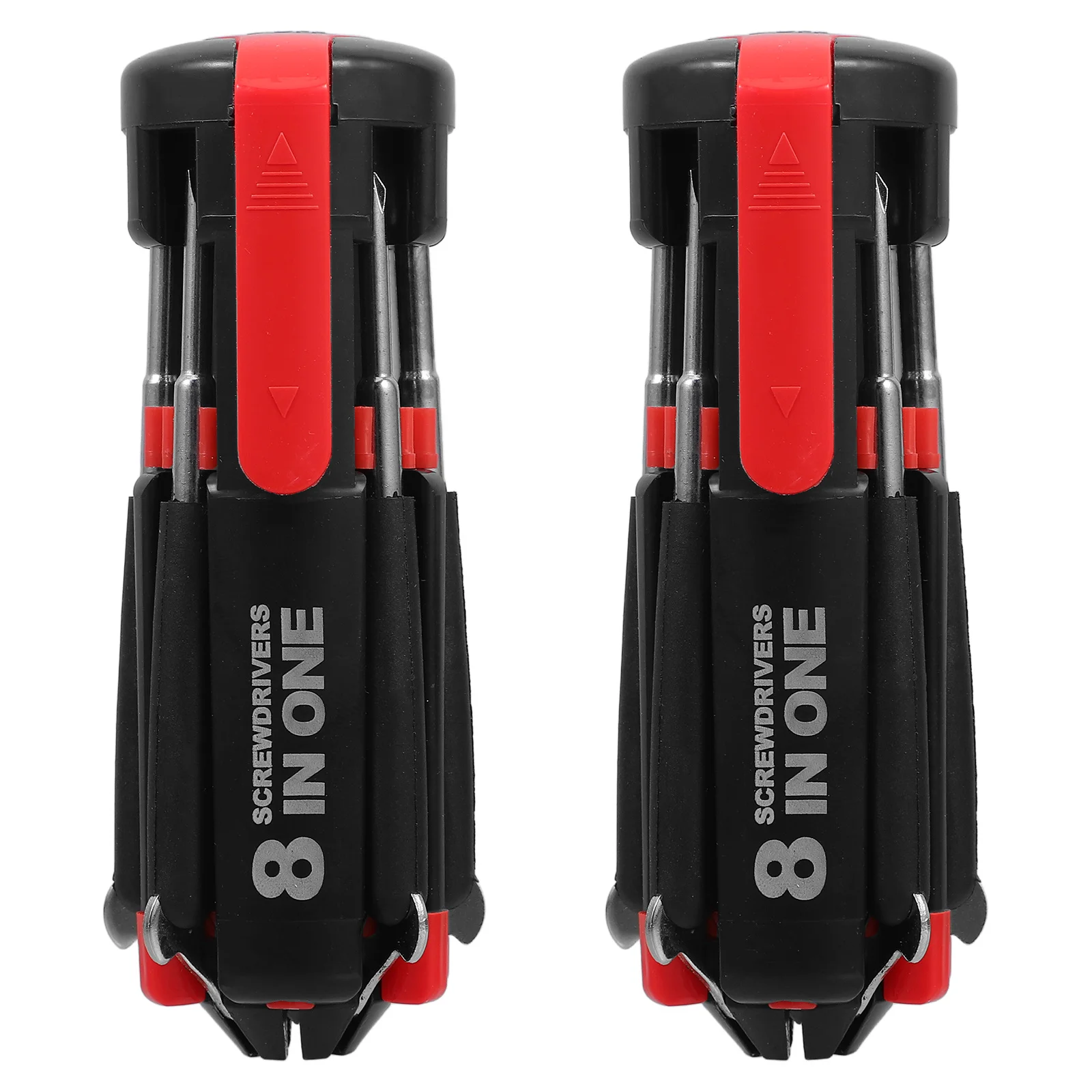 

2Pcs 8 in 1 Mini Precision Pen Screwdriver Set Portable Steel Multifunction Repair Tools Kit with LED Light Screwdriver Pen