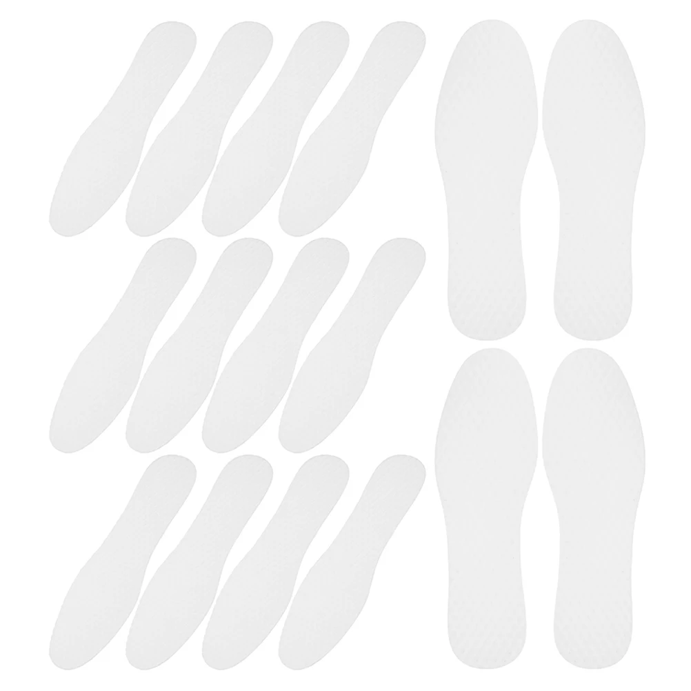 

20 Pairs White Pulp Insoles Replaceable 41 Code Absorb Sweat Breathable Shoe Inserts Sole Repair Massaging Sports Daily Use