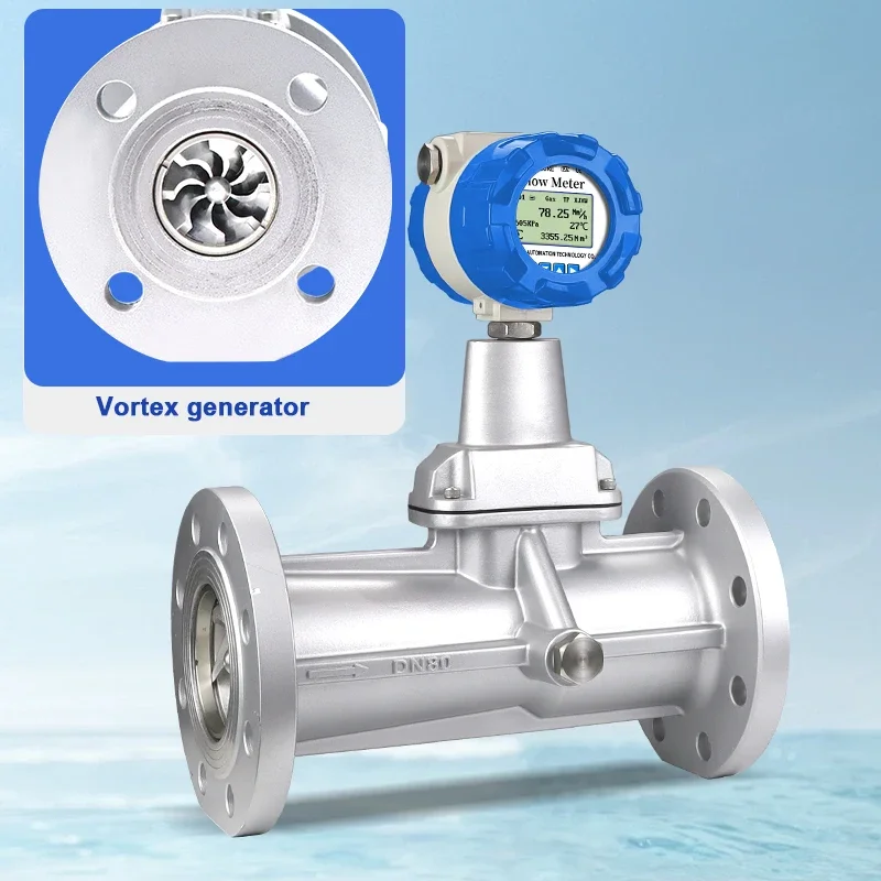 

2026 High Accuracy Precession Vortex Flow Meter with Stainless Steel for Natural Gas Compressed Air & Industrial Gas-OEM Customi