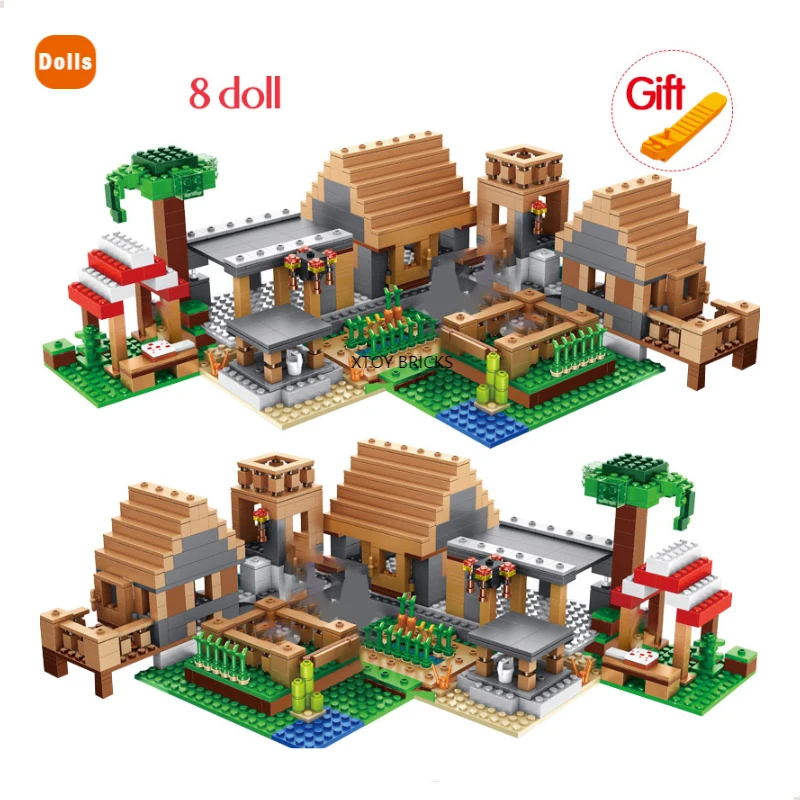 My World The Farm Cottage House importer décennie ks, Jouets en briques, Figurines compatibles, 21128, DIY