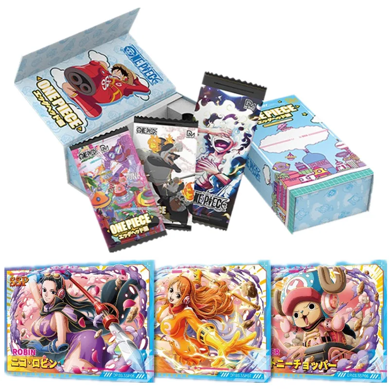 One Piece Card Monkey·D·Luffy Roronoa Zoro UR QR CP IP Fun Special Package Collection Cards Children Toys Gift