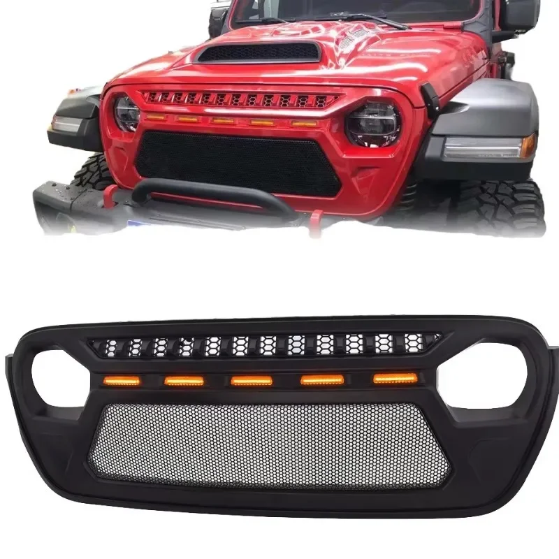 

2018 2019 2020 2021 4x4 Offroad Accessories Front Bumper Grill for WRANGLER JL JT Car Grille