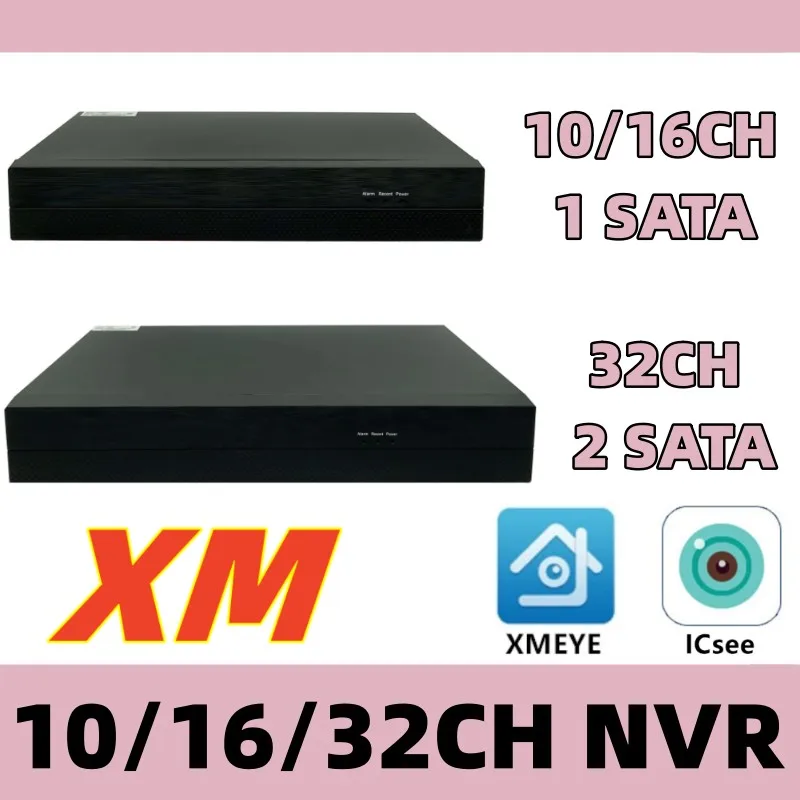 XM NVR 10/16/32CH*4K H.265 Network Digital Video Recorder DVR SATA Cable Human Face Detect VMS Onvif P2P Cloud XMEYE ICsee