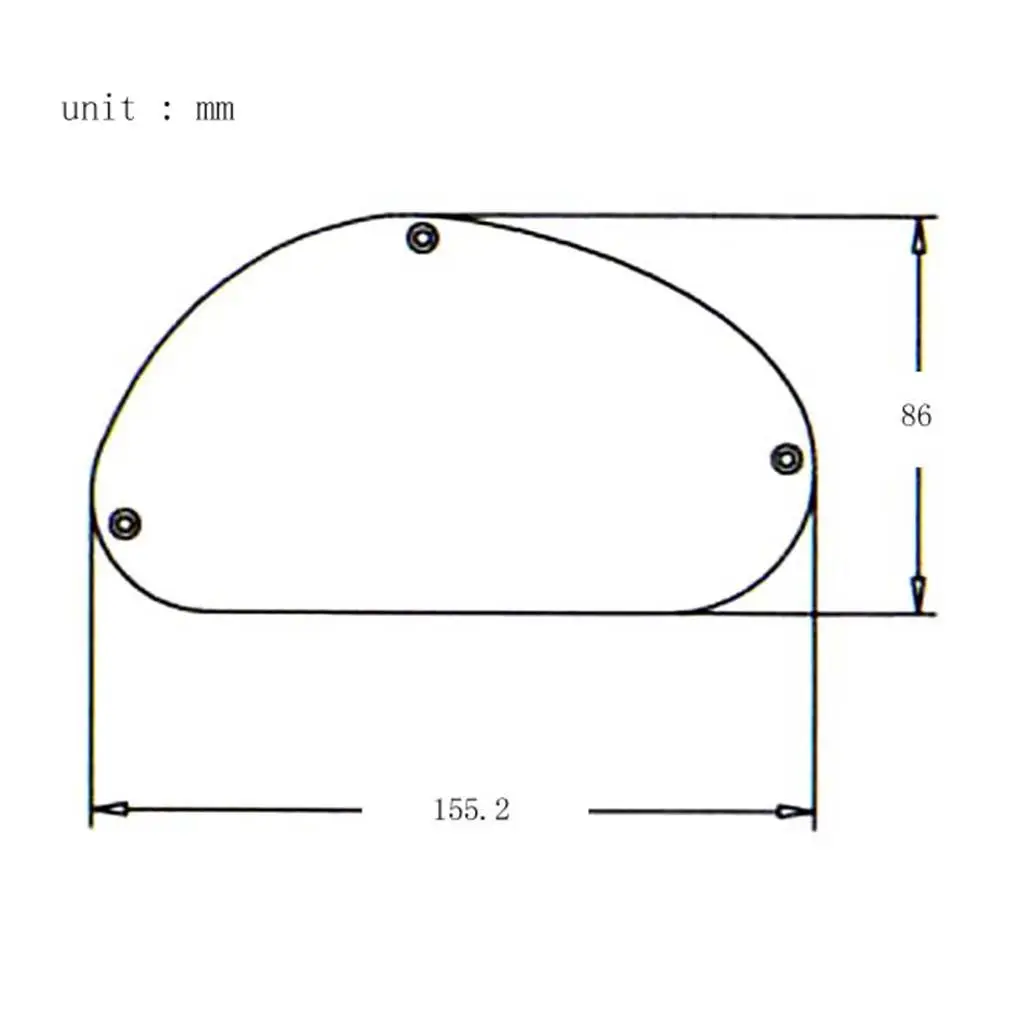 Guitar Pickguard Cavity Cover Rear Control Back Plate Part Guitar Back Plate Fits For Electric Guitar Parts