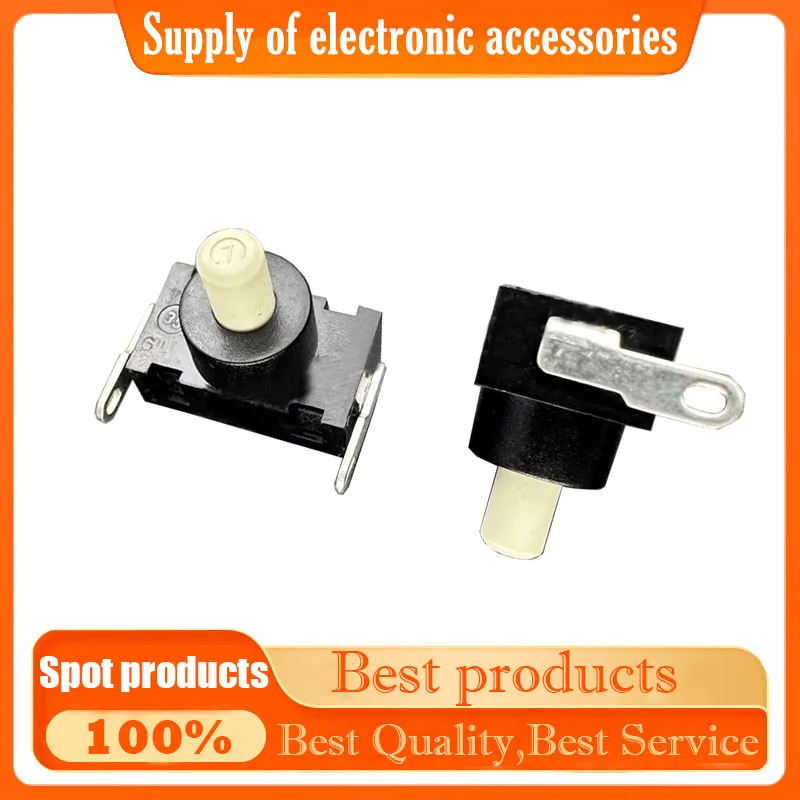 Switch button KAN-J4 Self-locking start button Table lamp flashlight vacuum cleaner water heater side 2 pin 8A250V T85
