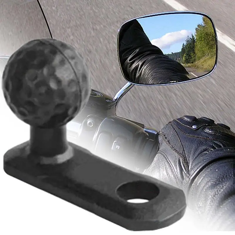 Angled Head Adapter Ball Base Angled Shock Absorbing Sturdy Alloy Ball Base Motorcycle Phone Holder Cycling Accessories for Bike image 5