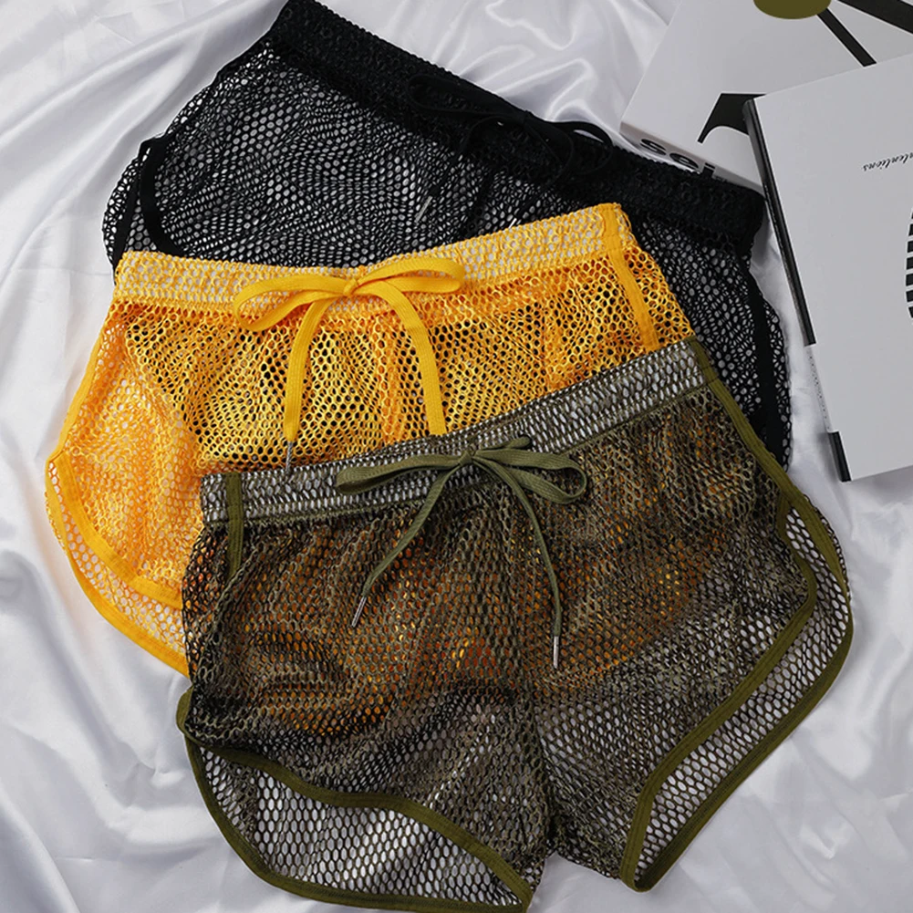 

Мужские свободные трусы-боксеры, сетчатые трусы на плоской подошве, дышащие мужские трусы-боксеры, удобное нижнее белье