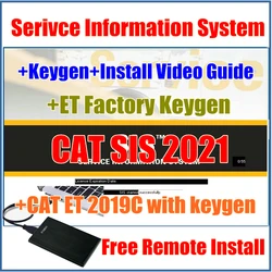 2021.1 SIS for red Caterpillar CAT Service Information System EPC Repair Software+ET 2019C+Keygen+ET Factory Keygen+Video Guide