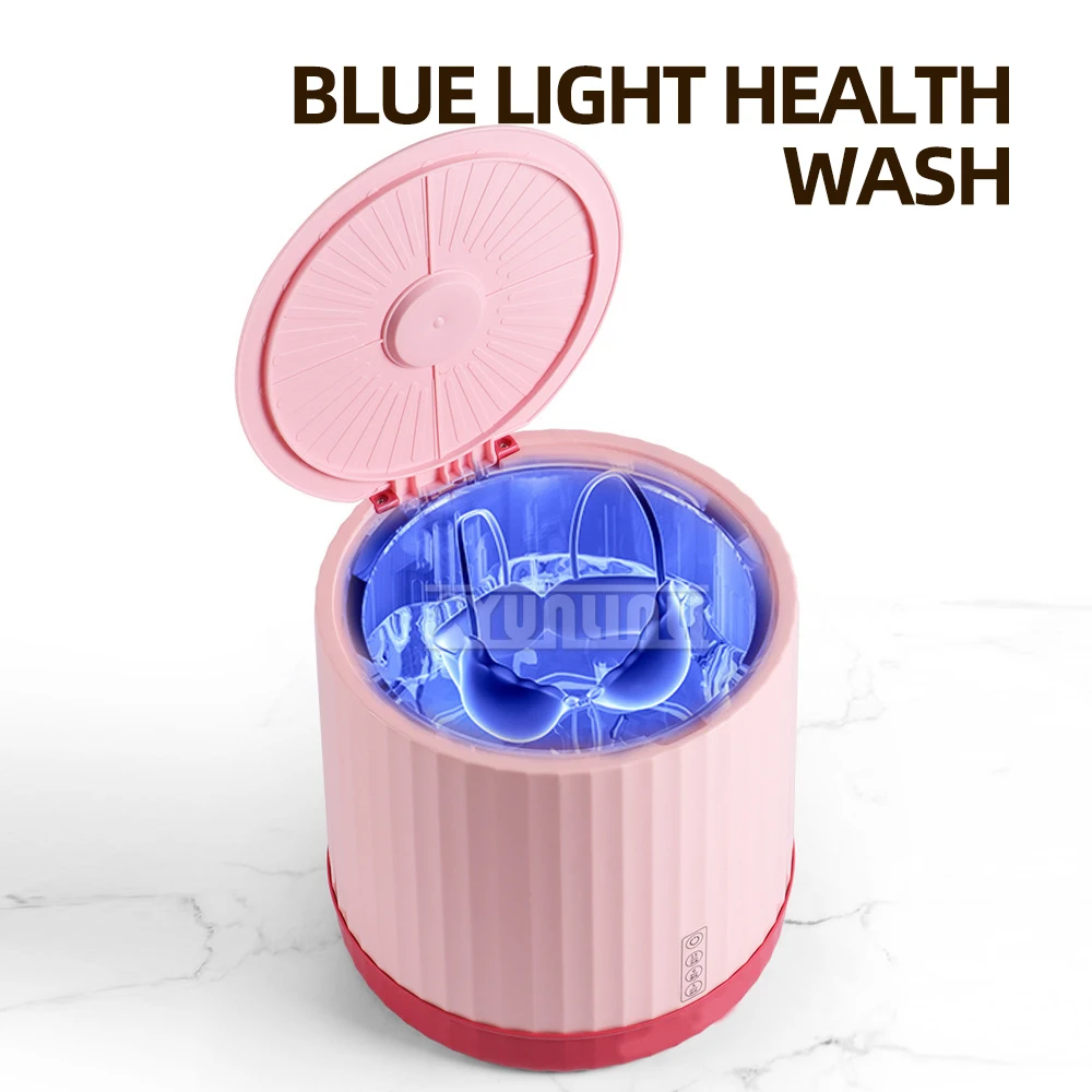 Machine à laver les sous-vêtements Turbo en plastique Portable de bonne qualité, Machine de nettoyage des culottes et des chaussettes