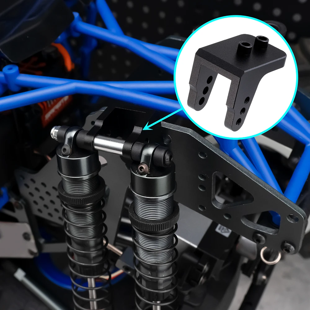 AXSPEED-Juego de soporte de montaje de choque superior e inferior de aleación de aluminio para LOSI 1/8 LMT 4WD Monster Truck, piezas de mejora