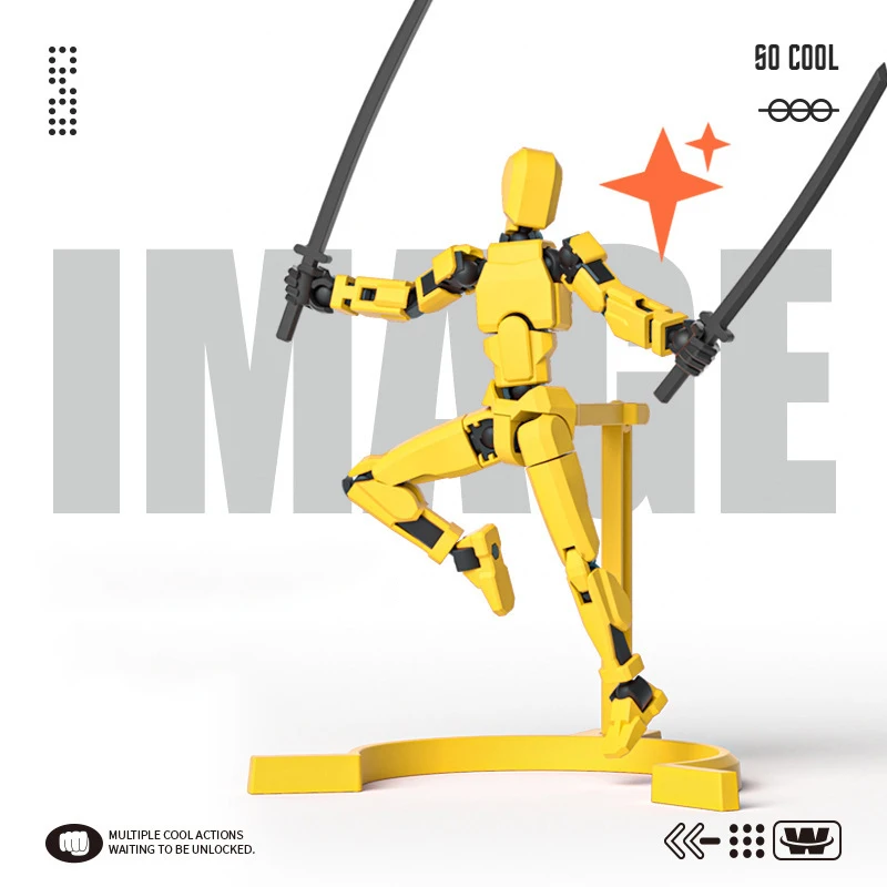 Atração magnética 3d impresso manequim manequim 13 multi-articulado móvel shapeshift robô montagem figura de ação brinquedos para crianças