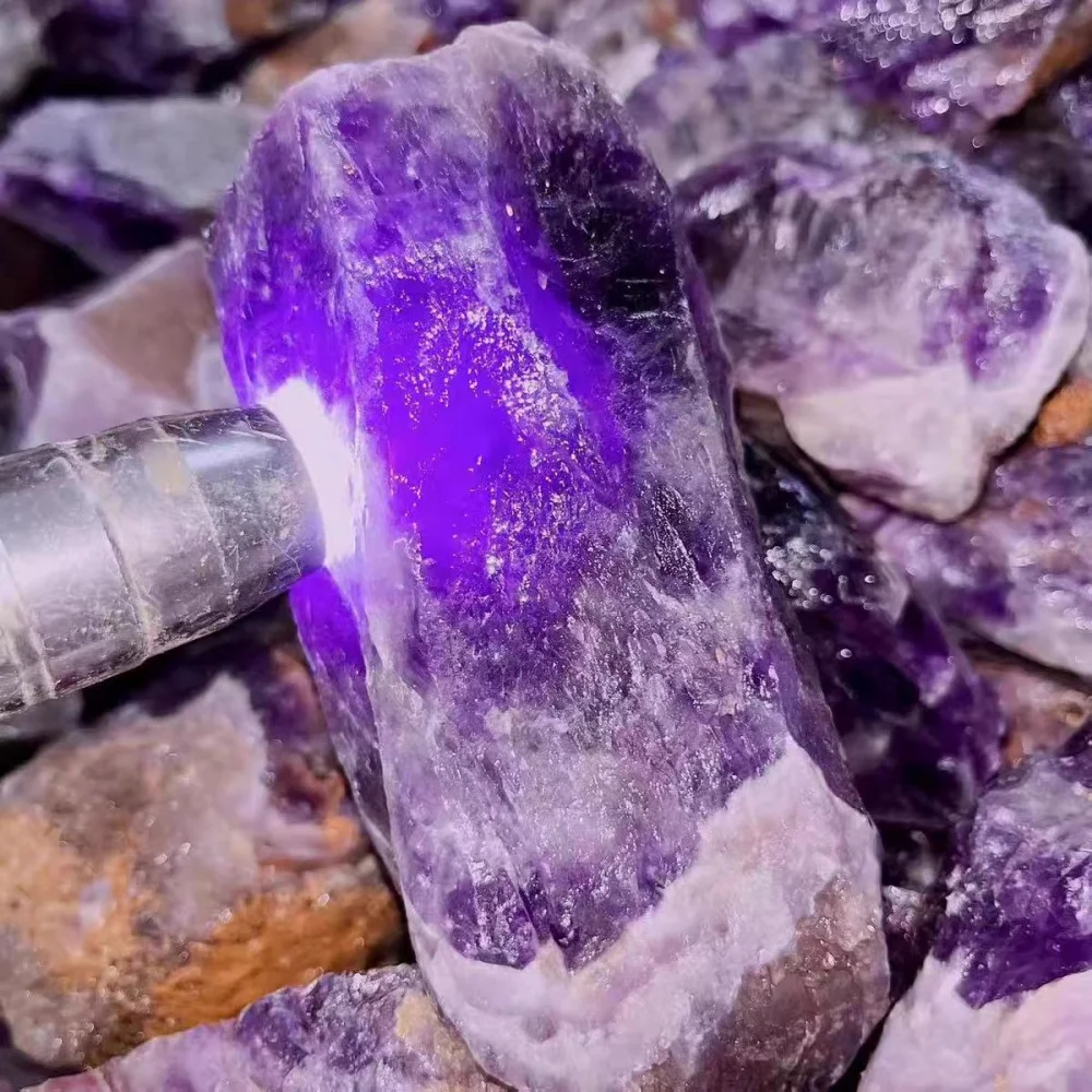 Natural Uruguayan Amethyst Rough Stone,Deep Purple Amethyst Rough Stone Mineral Specimen