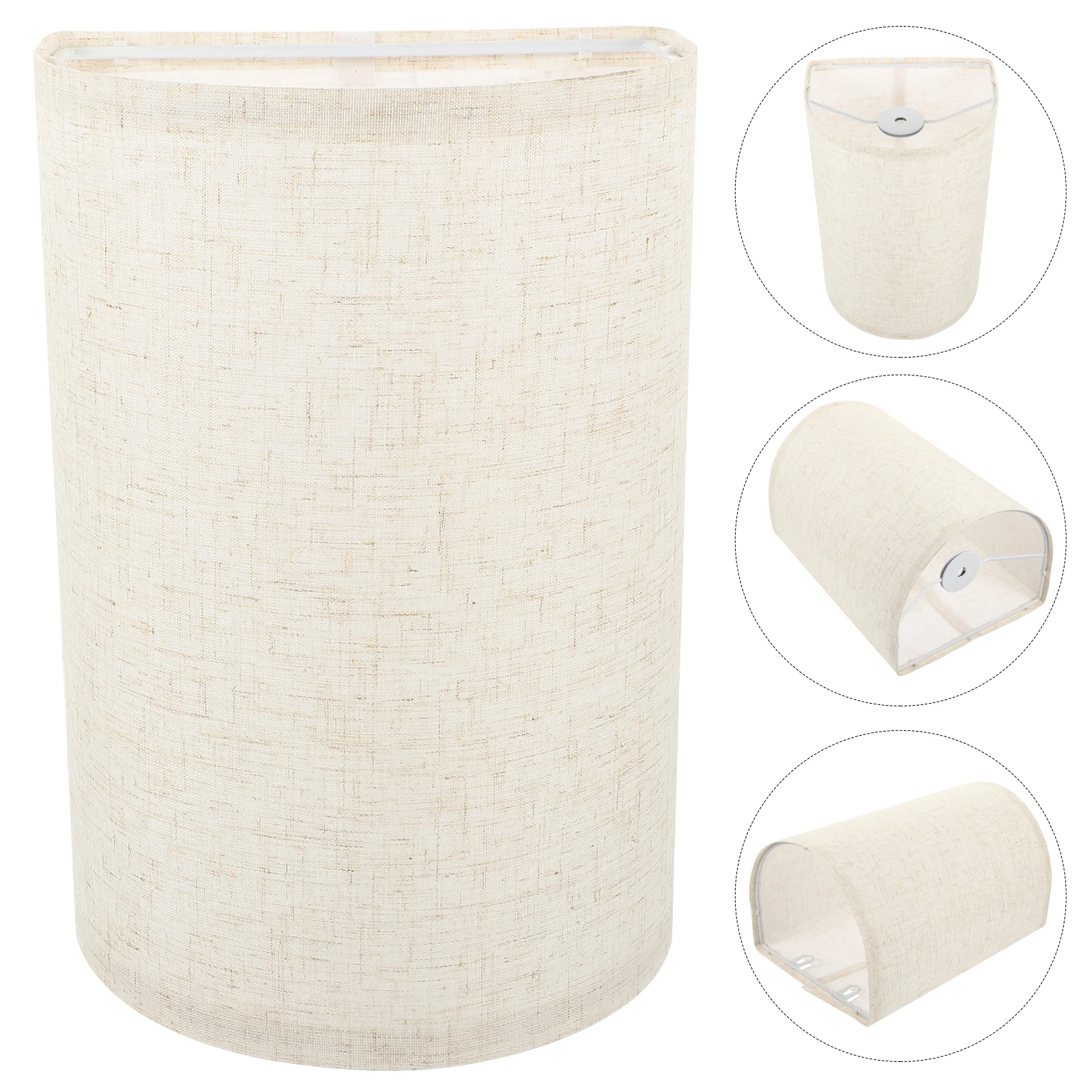 

1 Set Replacement Lamp Shade Table Floor Light Cover Detachable Fabric Lampshade Decorative Rustic Style Indoor Bedroom Living
