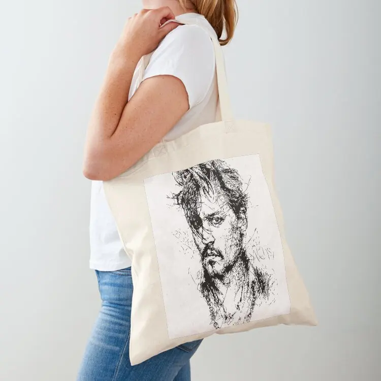 

Simple Johnny Tote Bag Reusable bags the tote bag shopping bags foldable Lady bag
