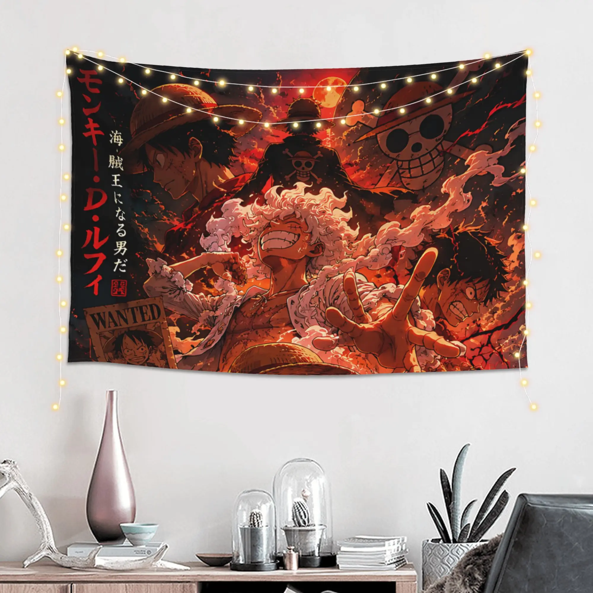 Cutecore Anime One Pieces Tapestry Bedroom Decoration  Wall Hanging Blanket Tapestry Cool Stuff For Room