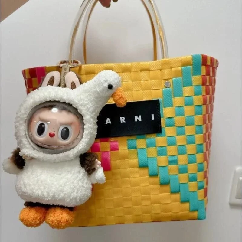 For 17cm Labubu Doll Mask Transparent Acrylic Face Protection Cover Dust and Dirt Proof Mask