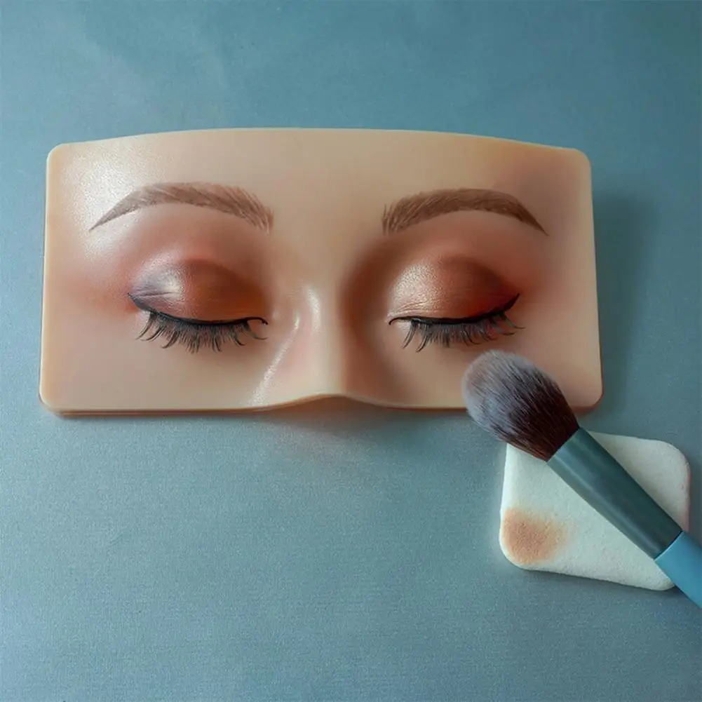 Make-up Praxis Pad Realistische Lehre Weiche Silikon Augenbrauen Lidschatten Wimpern 3D Praxis Mannequin Ausbildung Liefert