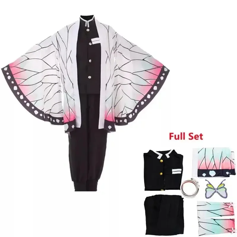 Demon Slayer Kochou Kanae Costume Cosplay Adulto Anime Kimetsu No Yaiba Shinobu Kochou Vestiti di Halloween