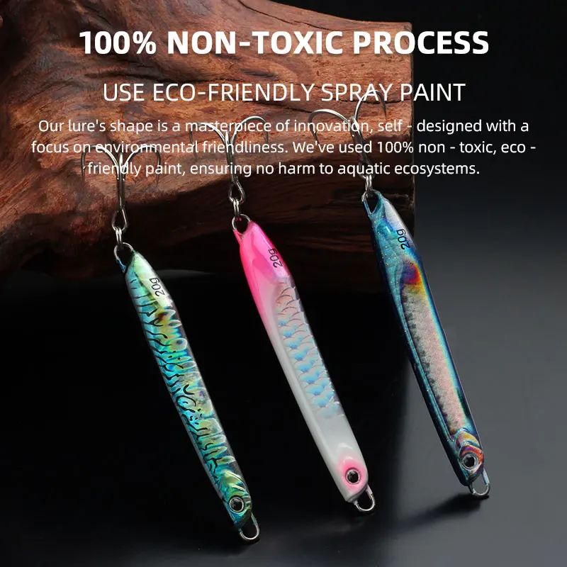 Plantilla de trabajos mágicos, 15g, 20g, 30g, plantillas para suministros de pesca, nuevo señuelo de Metal, lubina, señuelos de Jigging artificiales, cebos de perca de agua salada