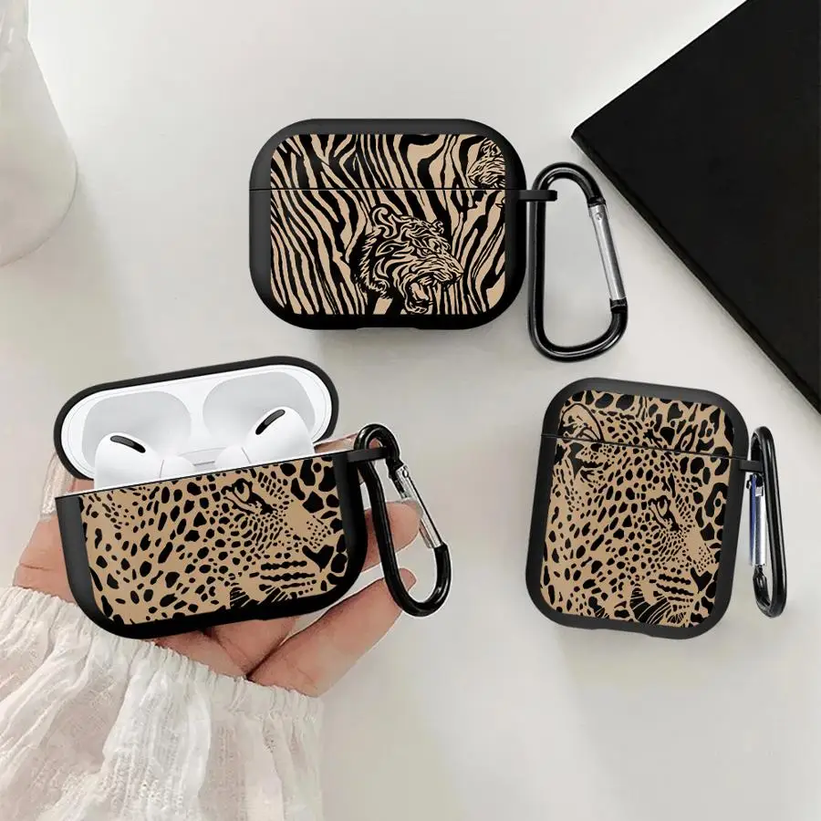 Funda de leopardo a la moda para Airpods Pro3 1 4 2 Pro 3 Pro2, funda para auriculares