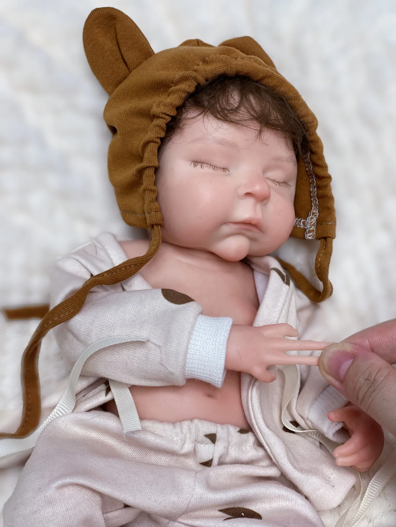 13 Inch Peaches Girl Full Body Bebe Silicone Reborn Doll Handmade Soft Touch Newborn Baby Doll For Children Toys