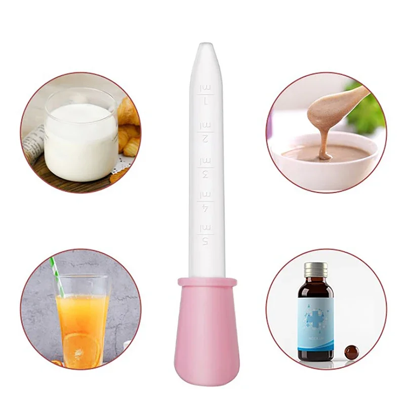 5ML Child Baby Dropper Medicine Feeder Child Medicine Device Silicone Pipette Liquid Food Dropper Plastic Infant Supplies