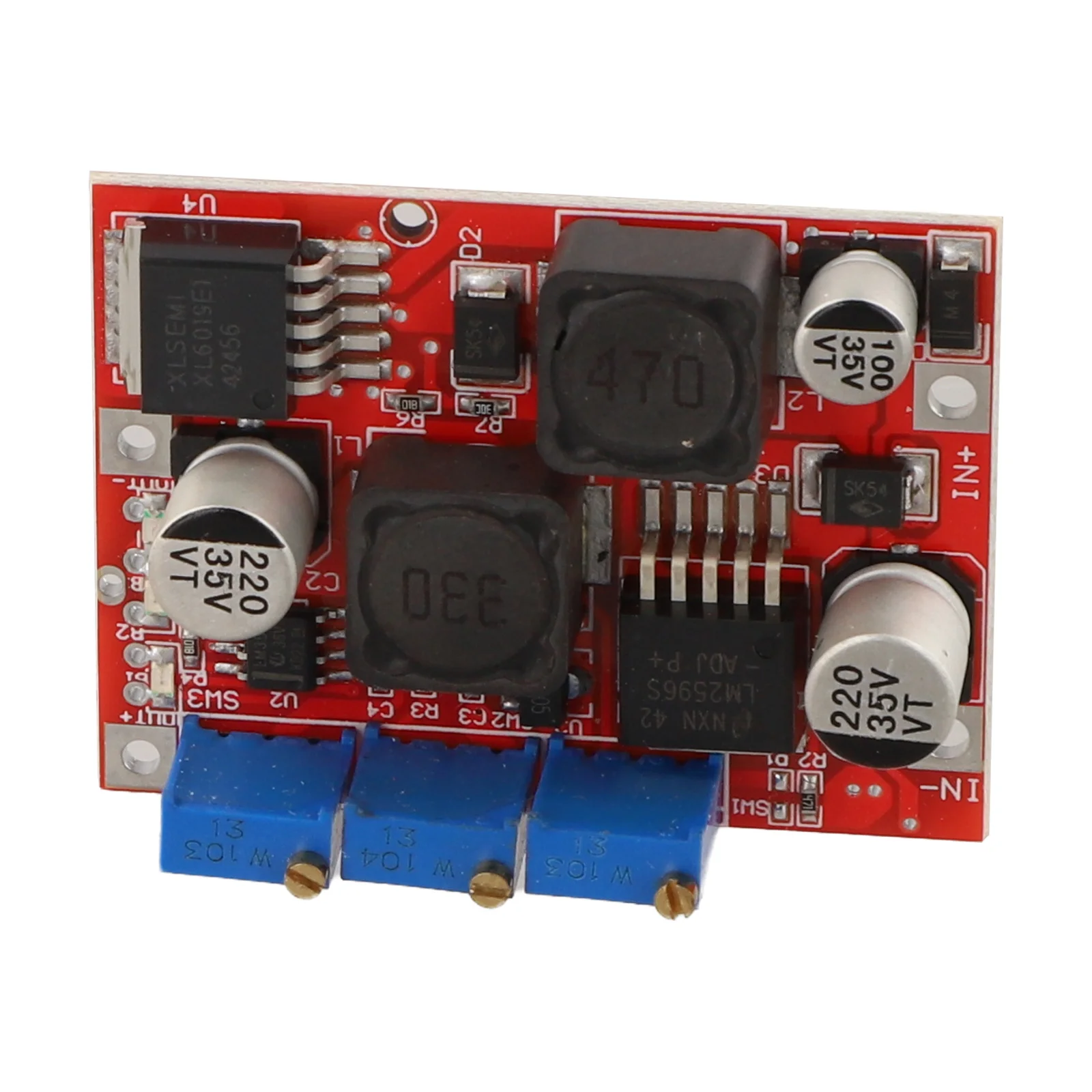 DC-DC Step Up Down Converter with XL6019 IC for Boost and Applications with Adjustable Output Voltage and CC Modes