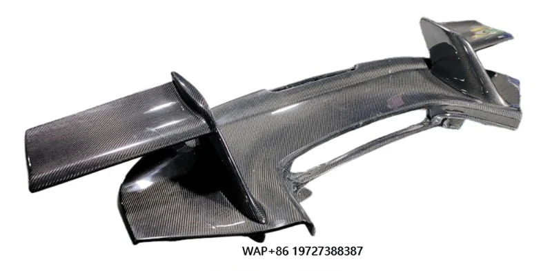 M-style Carbon Fiber Rear Spoiler Body Kit for 488 GTB Spider Upgrade, Large Tail Wing Car Kit