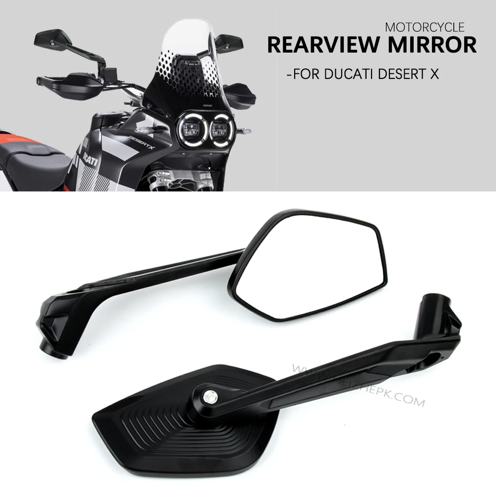 

For Ducati Desert X DesertX Desert-X 2022 2023 2024 Motorcycle Desert X mirror CNC Side NEW Mirror rearview Mirrors