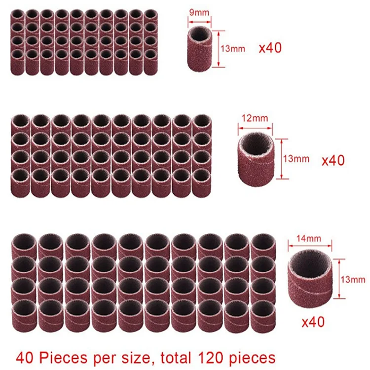 

with Case Sanding Drums Kit Sanding Band Sand Mandrels 80 Grit FitSuitable for Dremel Nail Drill Rotary Abrasive Tools