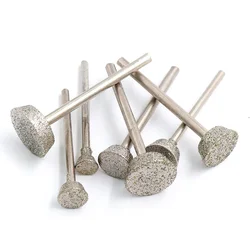 5Pcs Inverted Trapezoid Diamond Grinding Head Jade Stone Carving Polishing Engraving Tool for Stone Jade Peeling Engraving