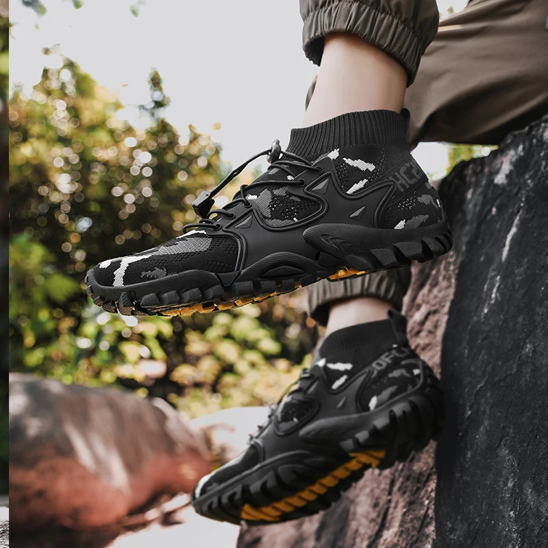 Ademende, sneldrogende en slijtvaste wandelschoenen voor heren en dames, water- en landwandelschoenen voor twee doeleinden